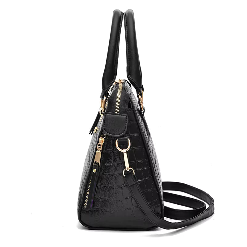 Leather Bag Crocodile Design