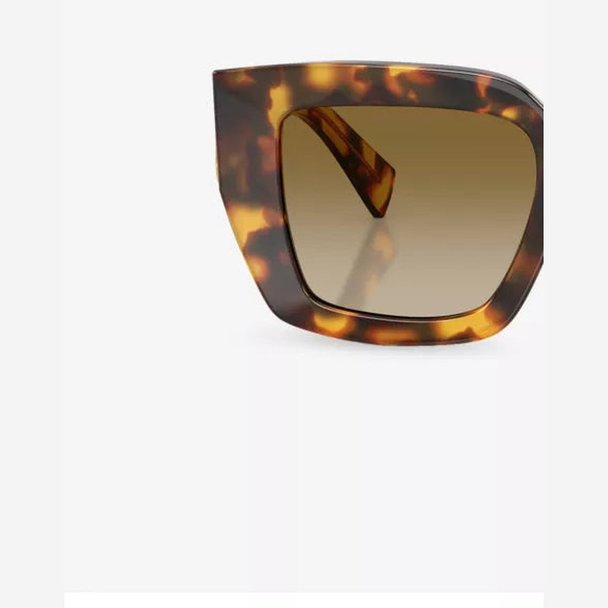 Square-frame acetate sunglasses detail