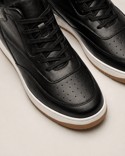 Height-Increasing Ascenzo Casual Leather Sneakers