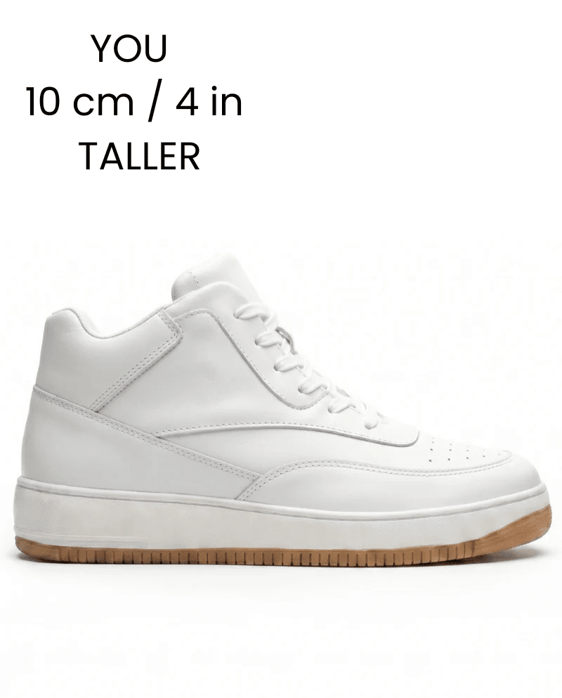 Height-Increasing Ascenzo Casual Leather Sneakers