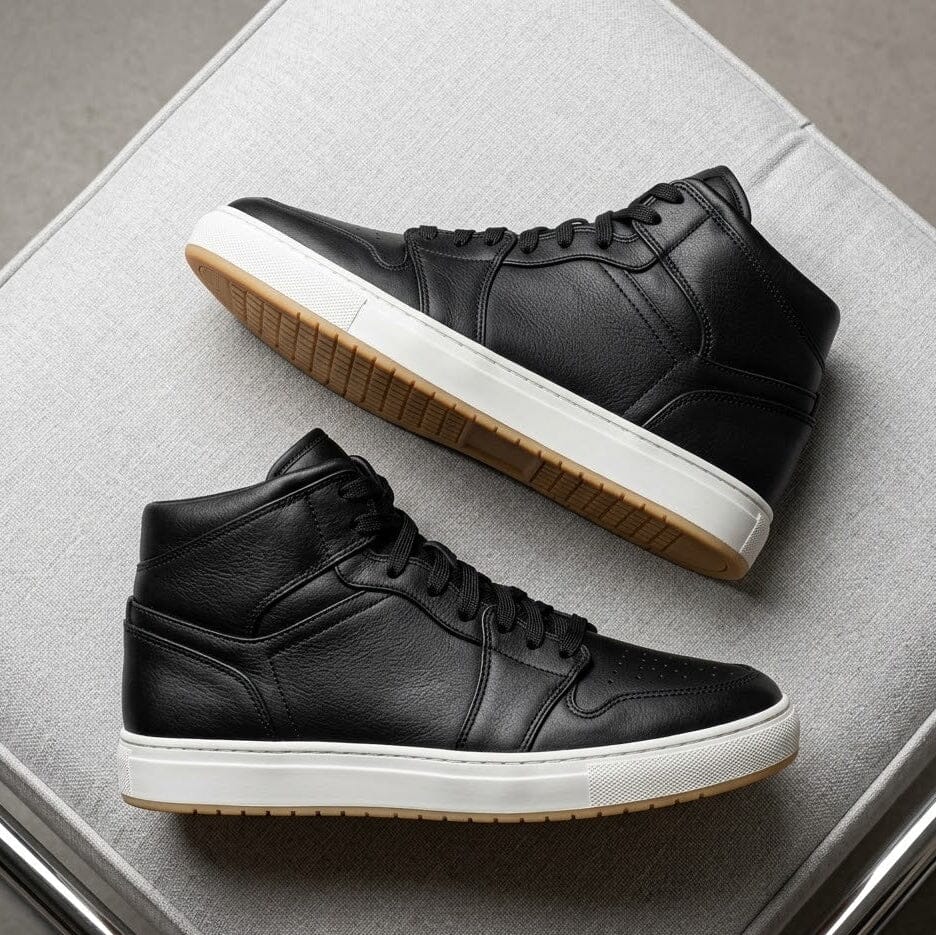 Height-Increasing Ascenzo Casual Leather Sneakers