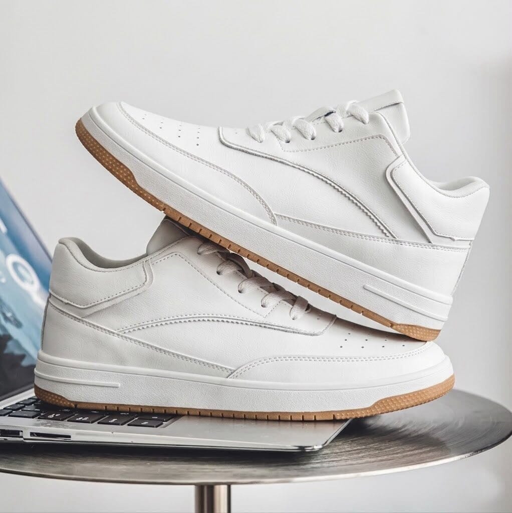 Height-Increasing Ascenzo Casual Leather Sneakers