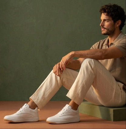 Height-Increasing Ascenzo Casual Leather Sneakers