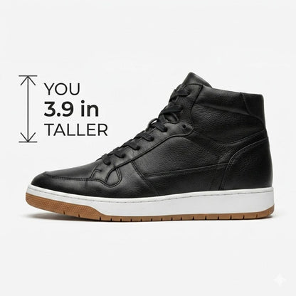 Height-Increasing Ascenzo Casual Leather Sneakers