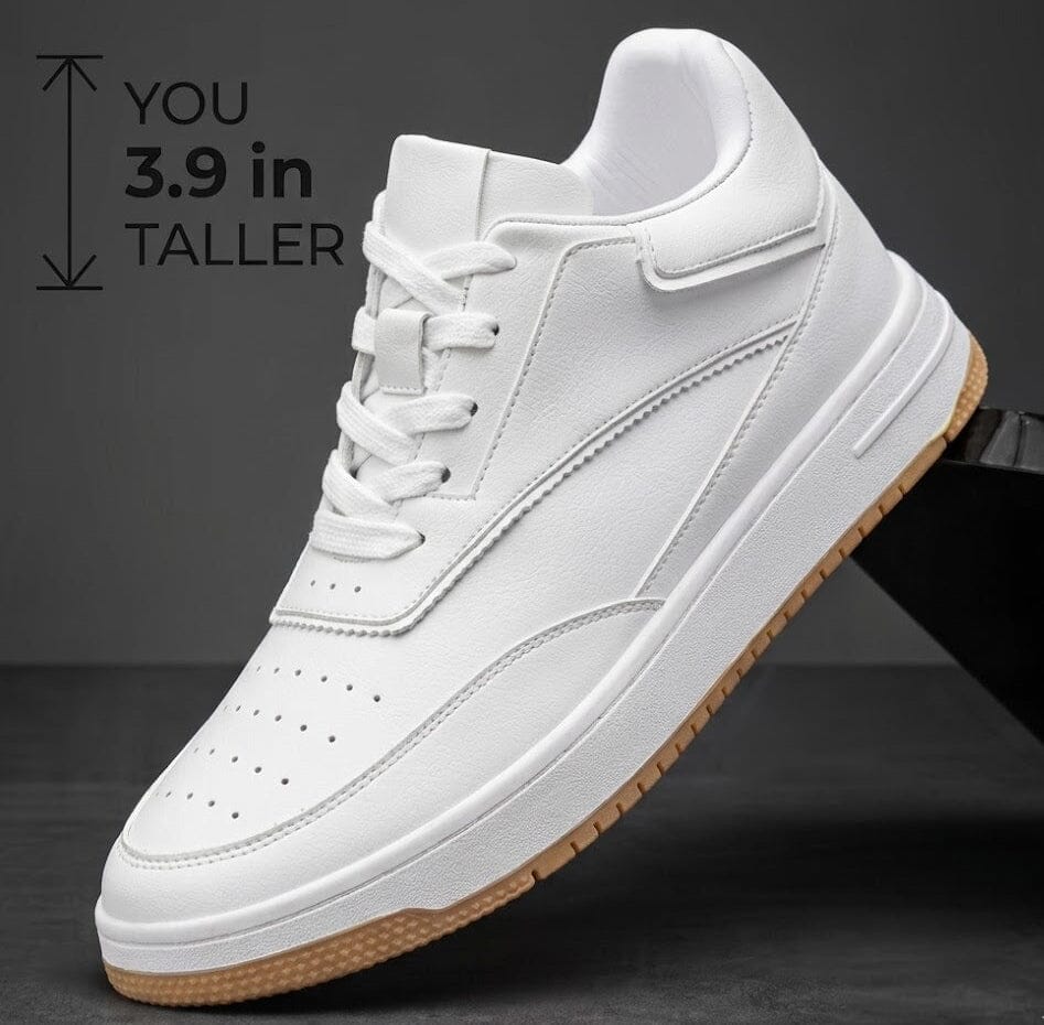 Height-Increasing Ascenzo Casual Leather Sneakers