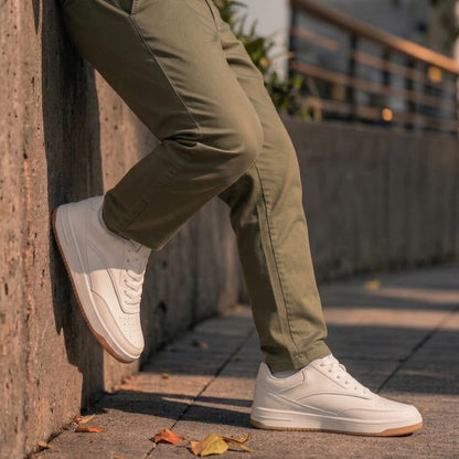 Height-Increasing Ascenzo Casual Leather Sneakers