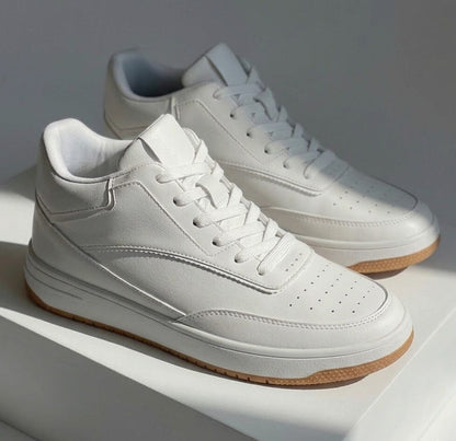 Height-Increasing Ascenzo Casual Leather Sneakers