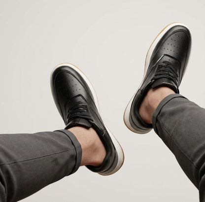 Height-Increasing Ascenzo Casual Leather Sneakers
