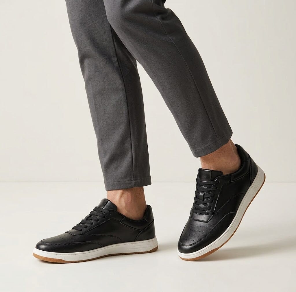 Height-Increasing Ascenzo Casual Leather Sneakers