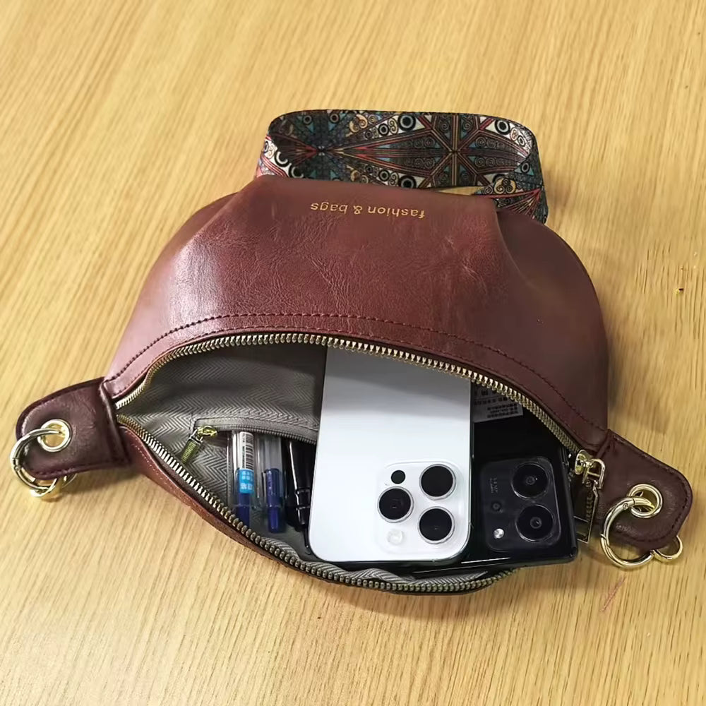 Estelle Retro Leather Crossbody Vintage Bag