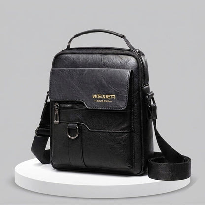 Forgeweix Men's Leather Crossbody Bag