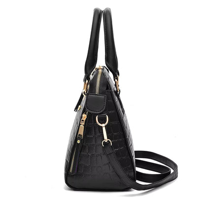 Leather Bag Crocodile Design