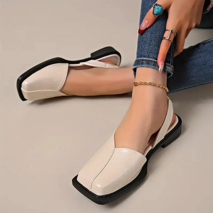 MARY JANES Leather Slip-On Flats