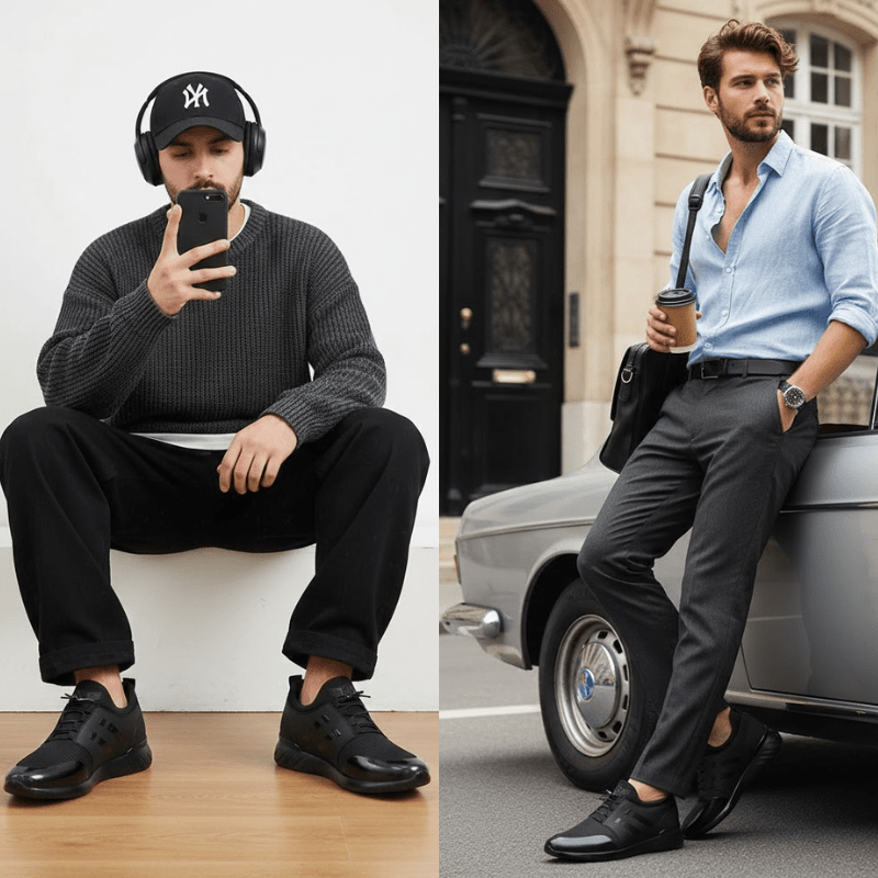 Hudson Luxury Leather Men's Sneakers
