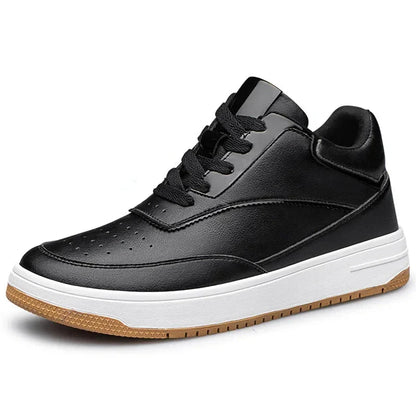 Height-Increasing Ascenzo Casual Leather Sneakers