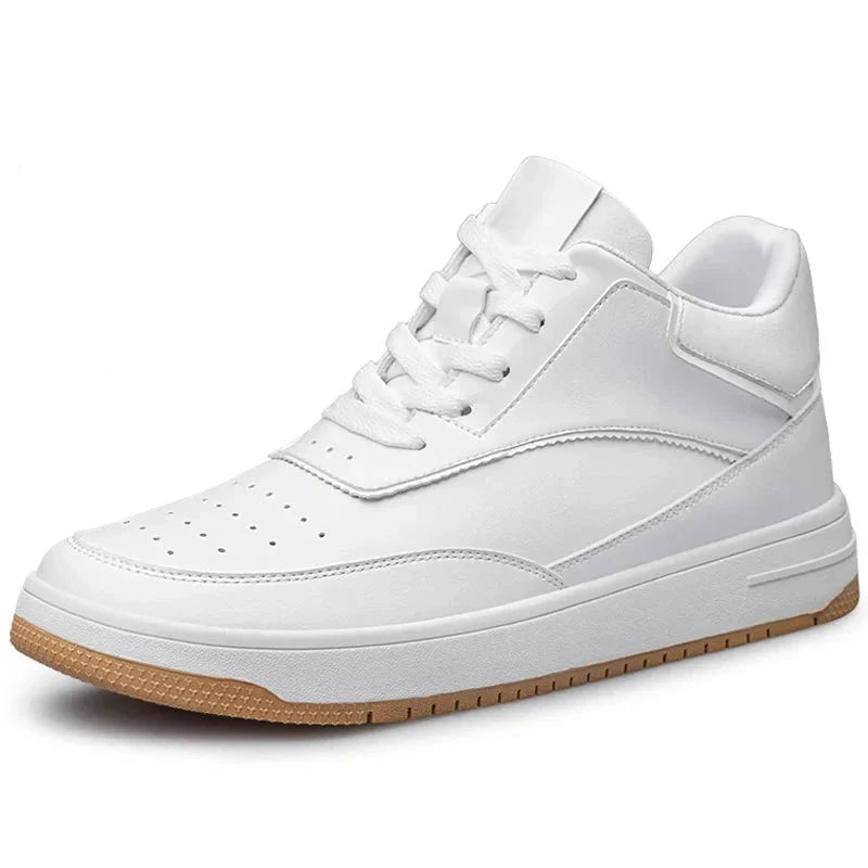 Height-Increasing Ascenzo Casual Leather Sneakers
