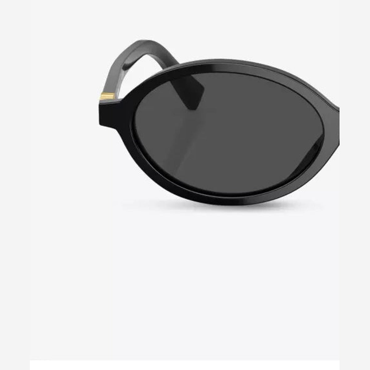 Oval-frame acetate sunglasses detail