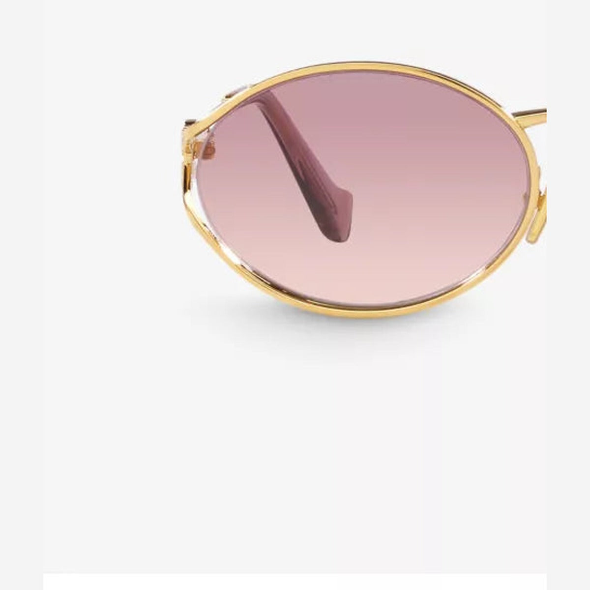 Round-frame metal sunglasses detail