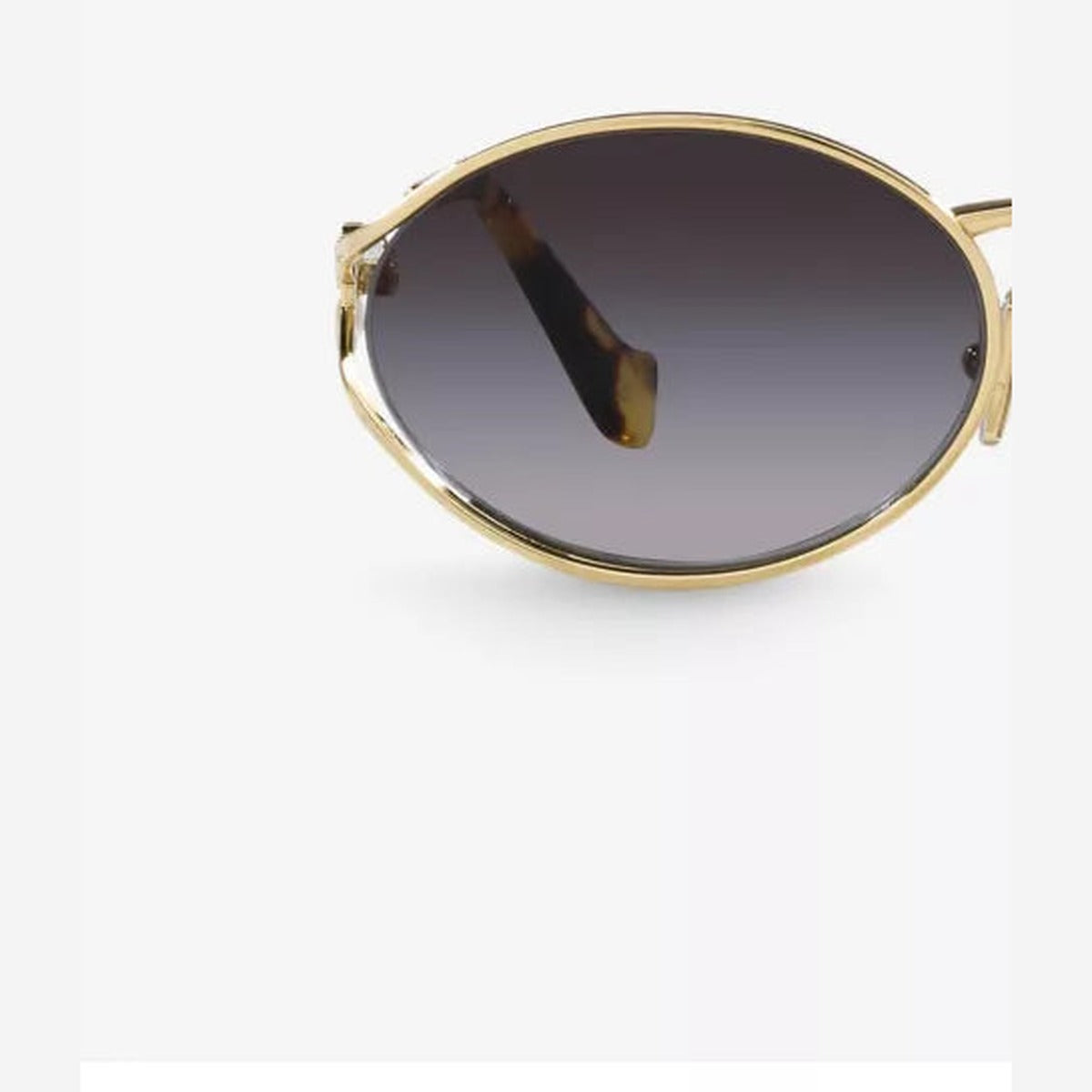 Round-frame metal sunglasses detail