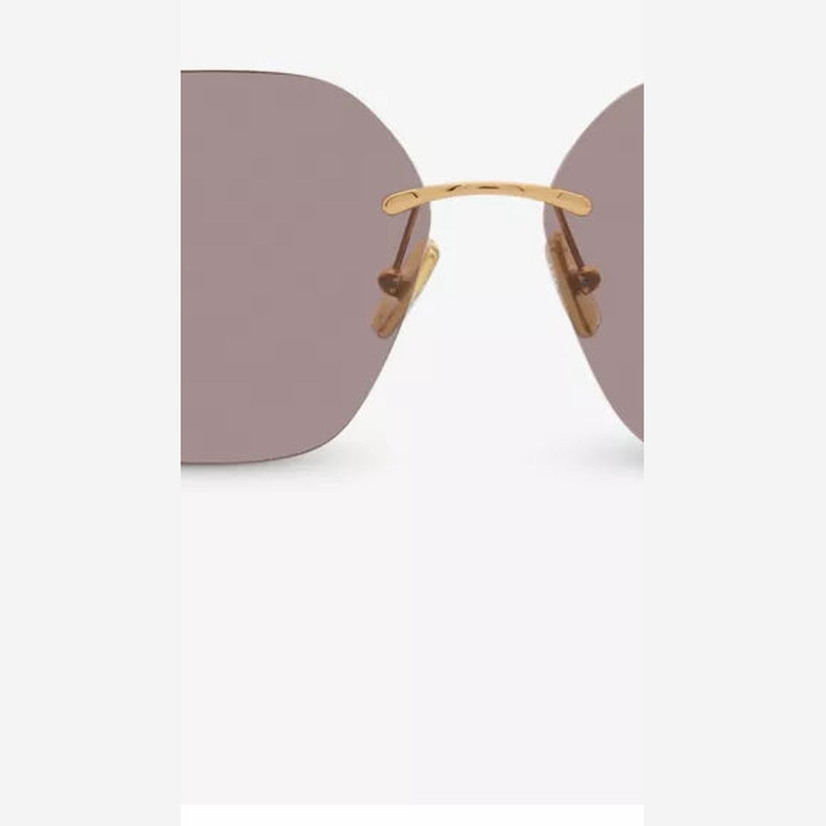Square-frame metal sunglasses detail