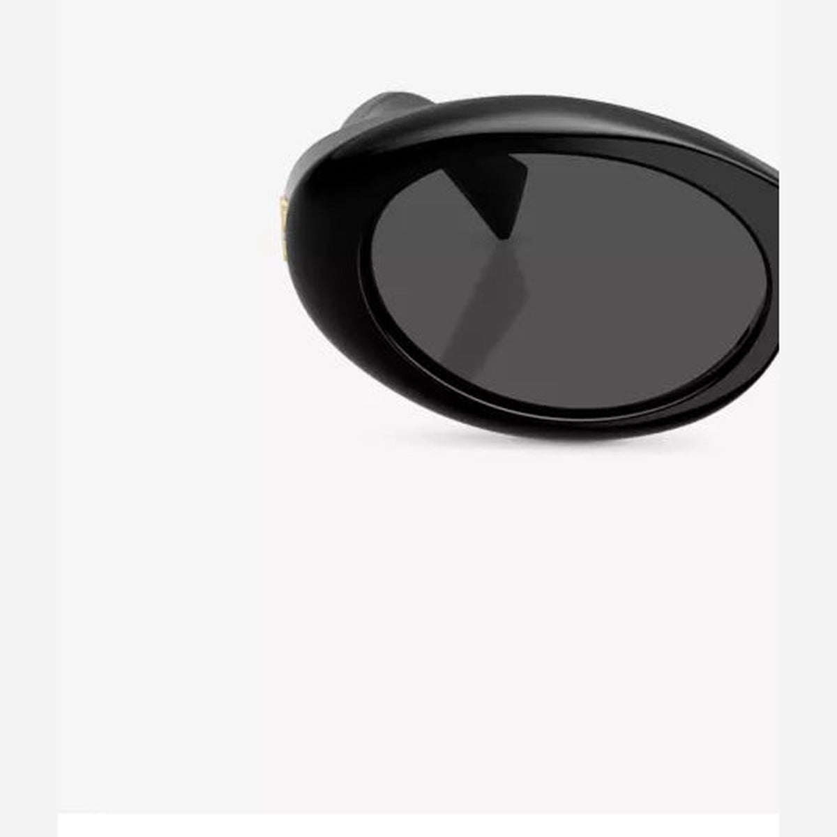 Oval-frame acetate sunglasses detail