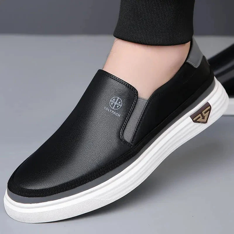 Men's Casual Leather Sneakers – Vittorio Rivano