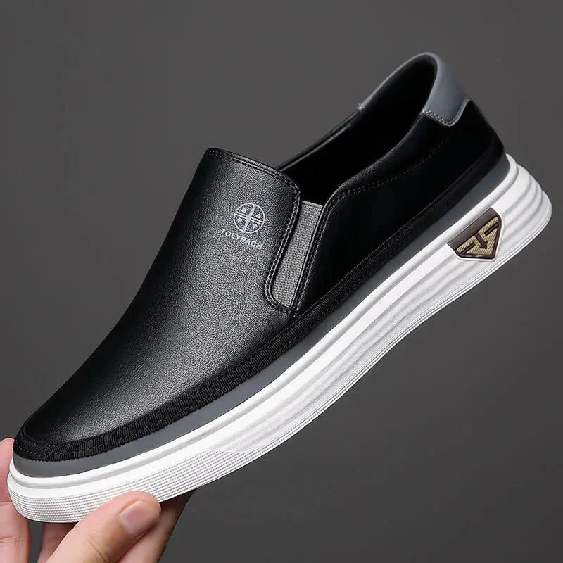 Men's Casual Leather Sneakers – Vittorio Rivano