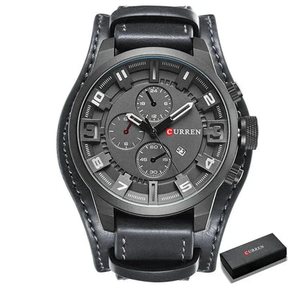 Sebastian Curren Leather Watch