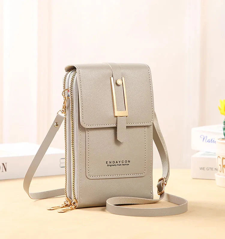 Women's Leather Cell Phone Bag
