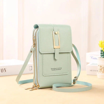 Women's Leather Cell Phone Bag