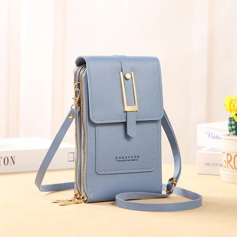 Women's Leather Cell Phone Bag