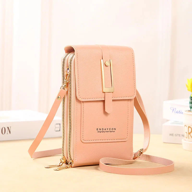 Women's Leather Cell Phone Bag