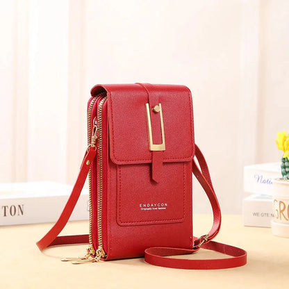 Women's Leather Cell Phone Bag